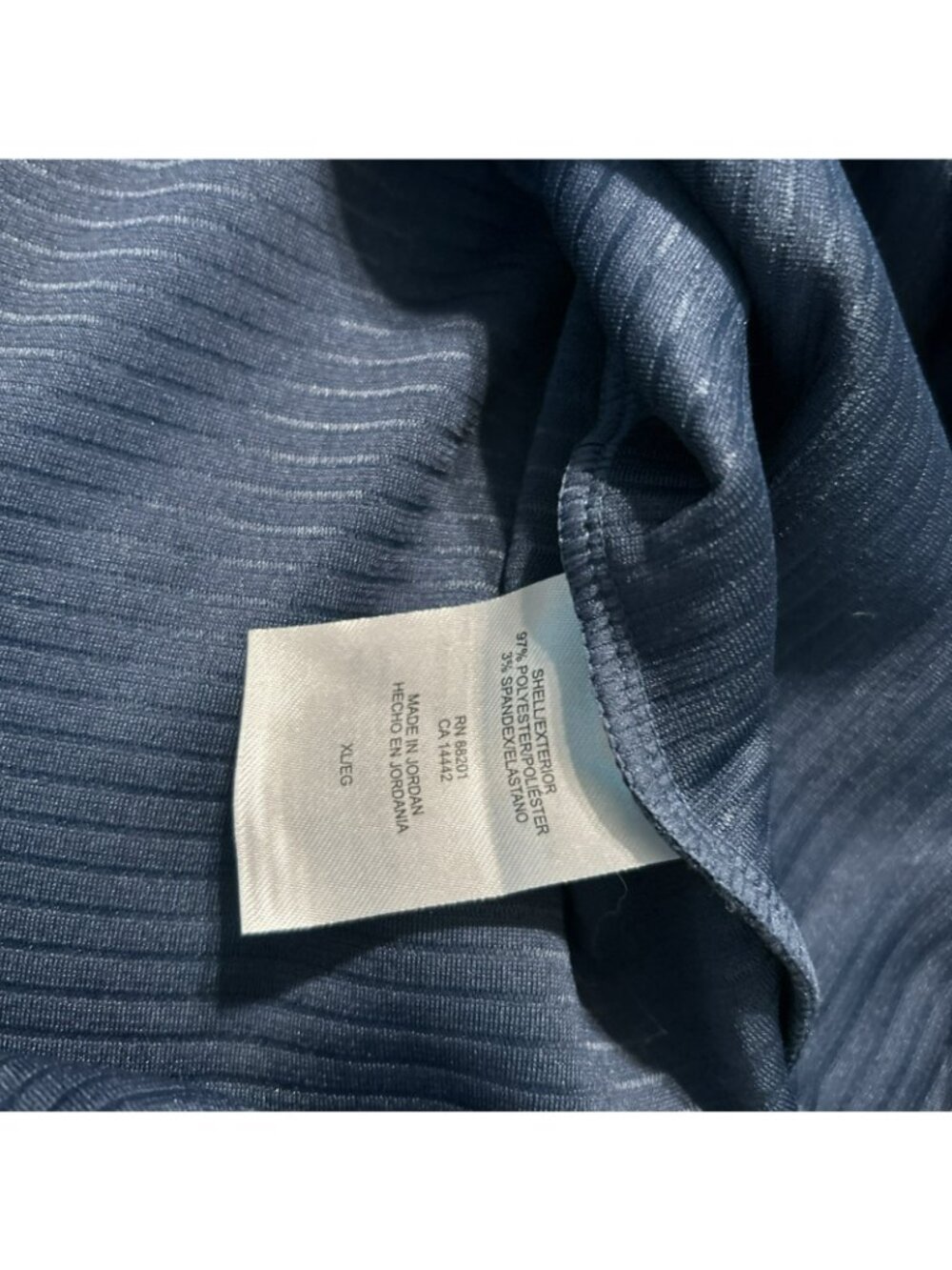 MPG Womens Full-Zip Ribbed Jacket Blue XL Polyester Blend Long Sleeve Pre-Owned - Picture 6 of 10